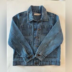 Tinycottons Kids Denim Graphic Jacket Button Down Long Sleeve, 10Y